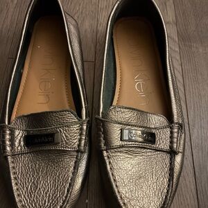 Calvin Klein Women's Gold Loafers